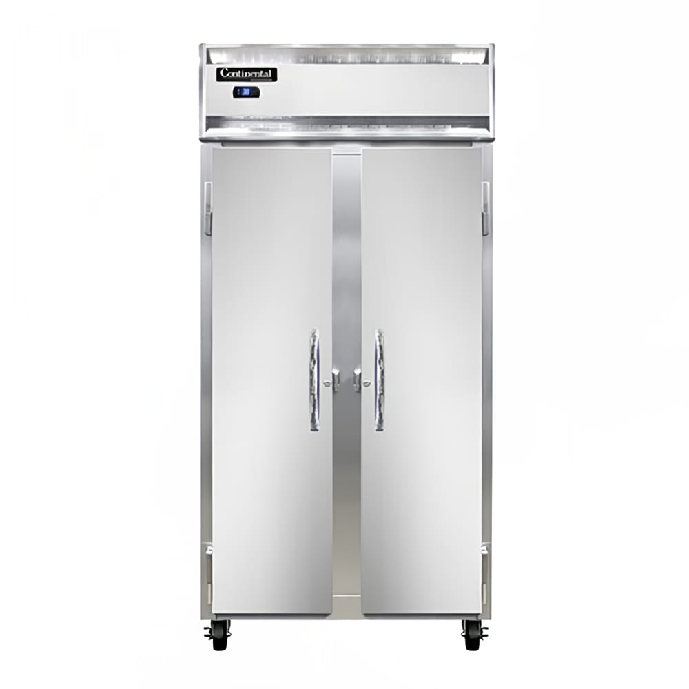 160-2RSESN 36 1/4" Two Section Reach In Refrigerator, (2) Left/Right Hinge Solid Doors, 115v