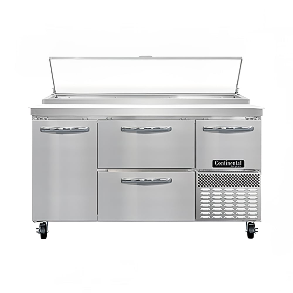 160-PA60ND 60" Pizza Prep Table w/ Refrigerated Base, 115v