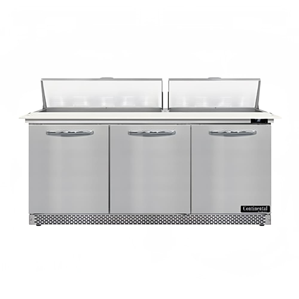 160-SW72N18CFB 72" Sandwich/Salad Prep Table w/ Refrigerated Base, 115v