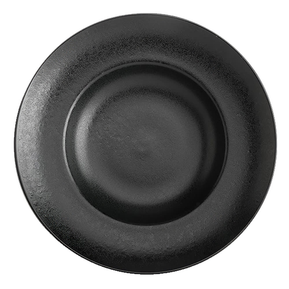 706-HL301890AFCA 24 oz Round Foundry Mediterranean Pasta Bowl - China, Black