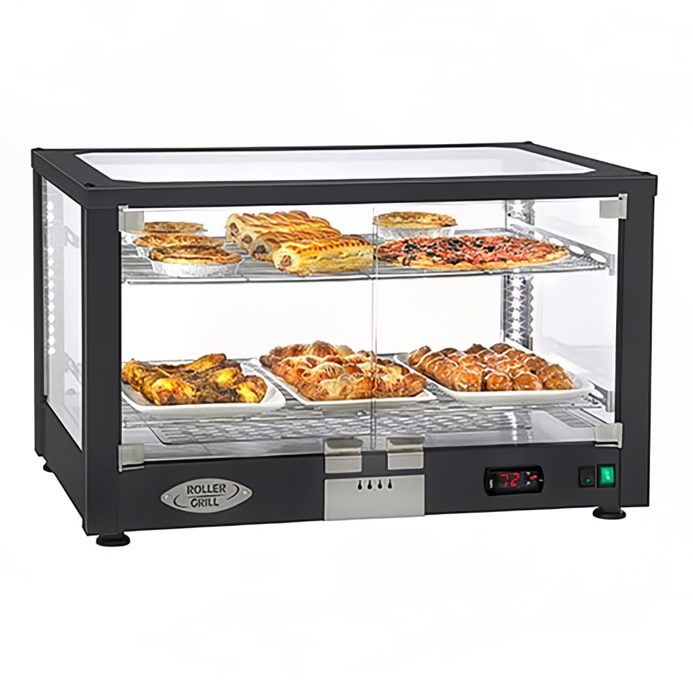 569-WD780B2 30 1/2" Full Service Countertop Heated Display Case  - (2) Shelves, 120v