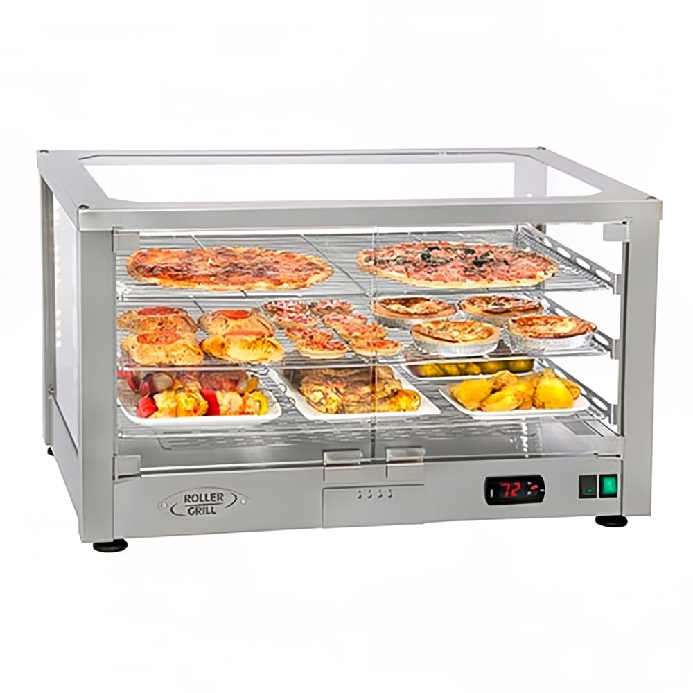 Equipex WD780S-2/1 30 1/2" Full Service Countertop Heated Display Case - (2) Shelves, 120v