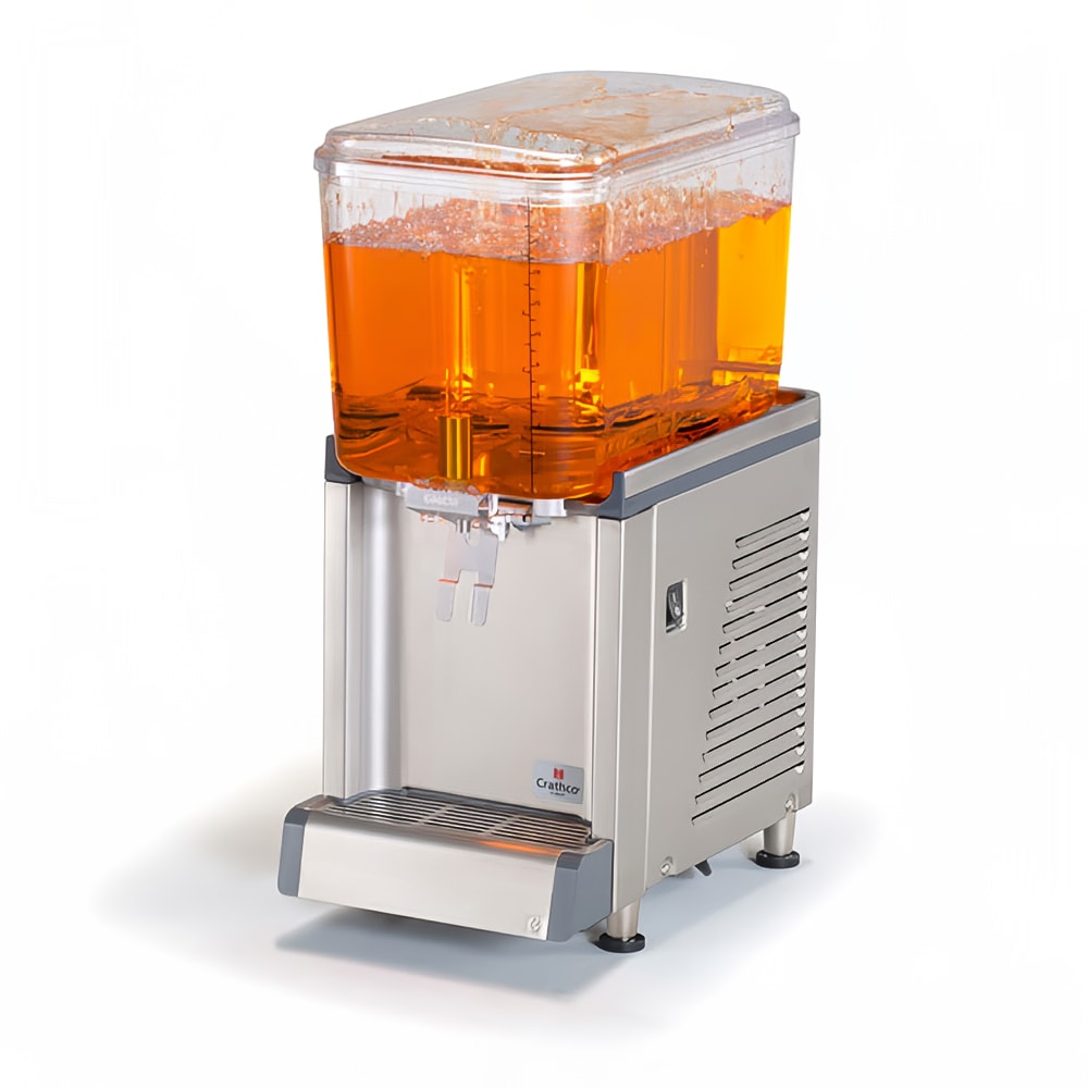 Crathco CS-1D-16 Refrigerated Drink Dispenser w/ (1) 4 3/4 gal Bowl, Pre Mix, 120v
