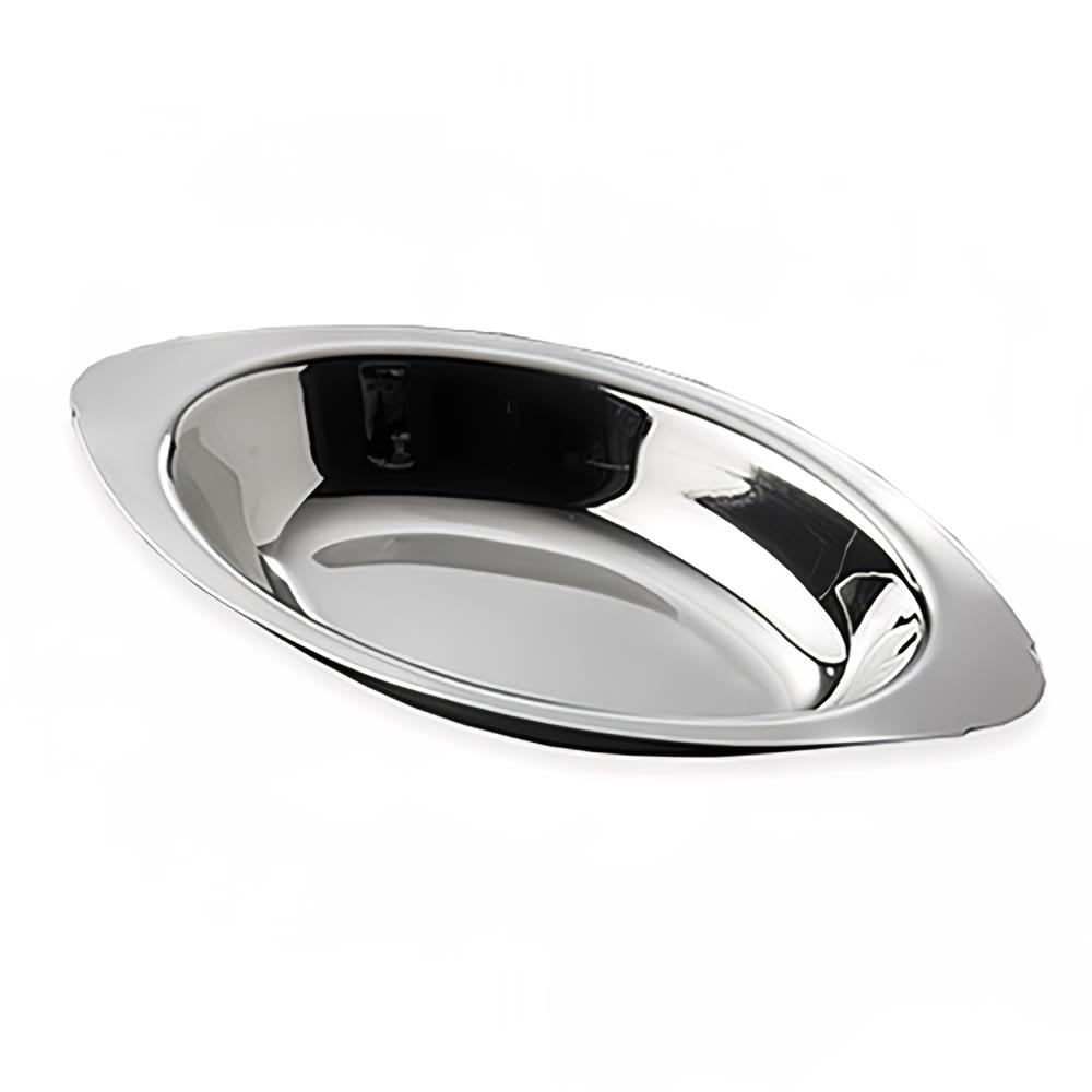 166-AO080 8 oz. Oval, Stainless Rarebit