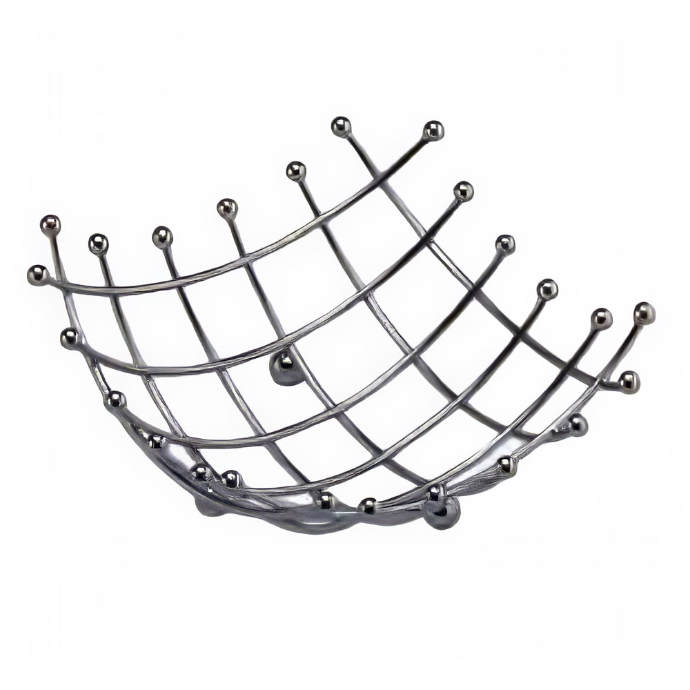 166-BAS1 Time Continuum Basket w/ Balled Tip, Checker Pattern/Chrome
