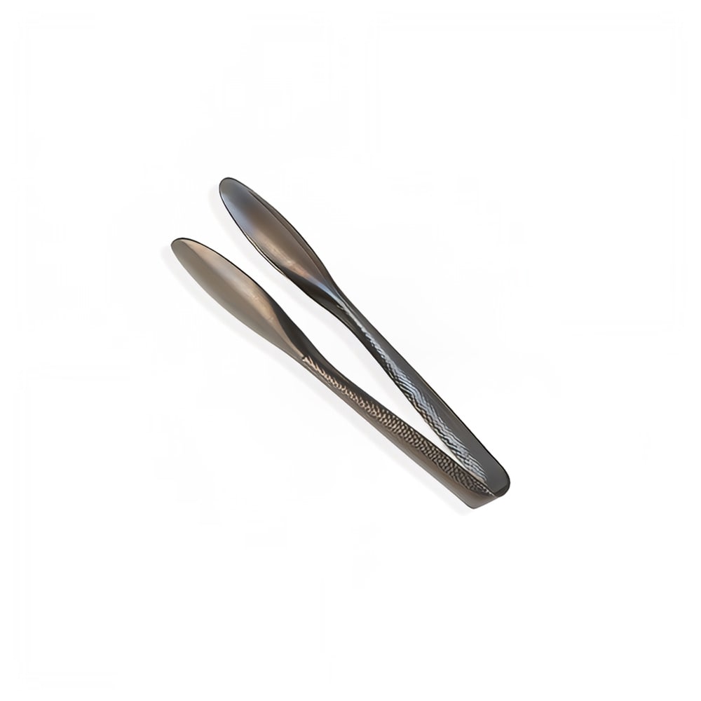 166-BLHT6 6"L Stainless Serving Tongs, Black