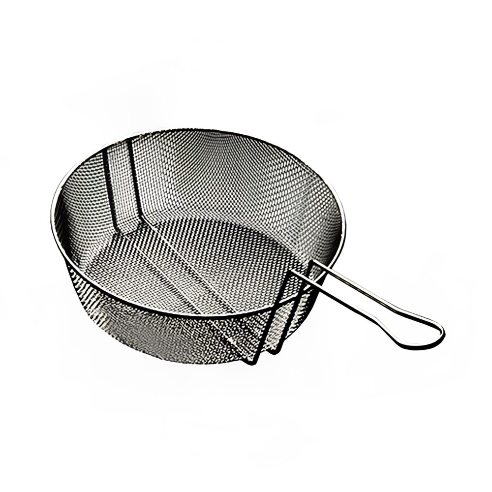 166-CBF8 8" Culinary Basket w/ Handle, Fine Mesh, Steel