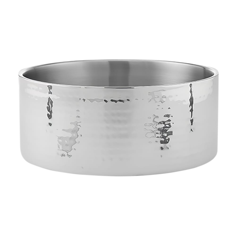 166-DWBH10 10" Round Bowl w/ 156 oz Capacity, Hammered, Stainless