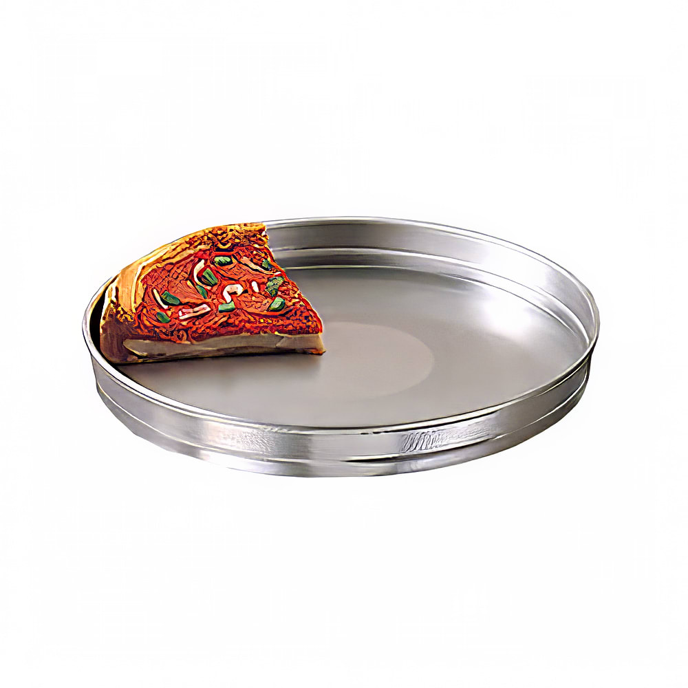 166-HA5110 10" Self Stacking Pizza Pan, 1 1/2" Deep, Aluminum