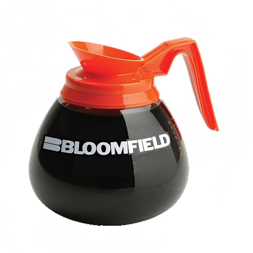 140-DCF8901O24 Glass Decaf Decanter w/ Orange Handle