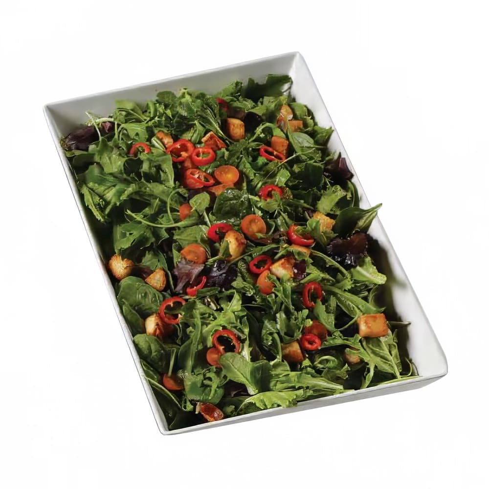 166-MLRP17 233 oz Rectangular Melamine Serving Bowl, White