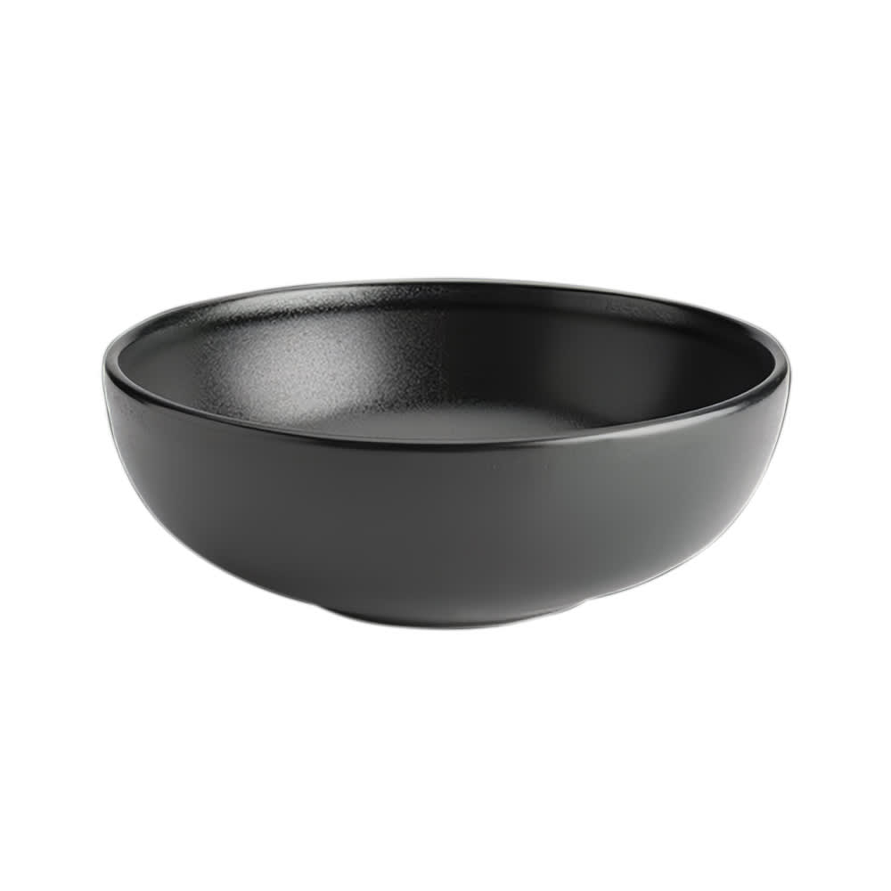 706-HL305590AFCA 38 oz Round Foundry Bistro Bowl - China, Black