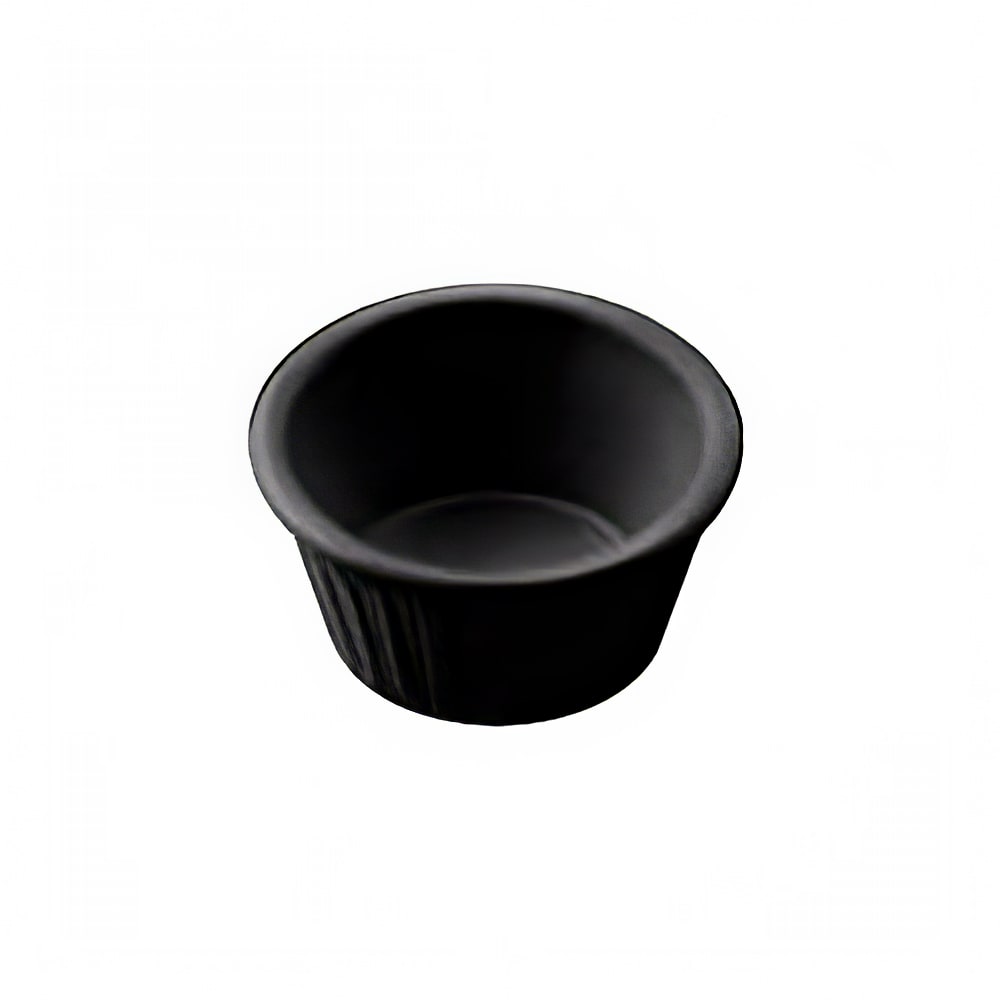 166-MRF250BL 2 1/2 oz Melamine Ramekin, Black