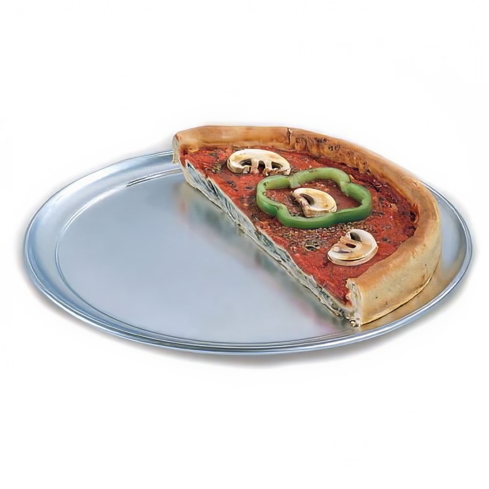 166-TP20 20" Wide-Rim Pizza Pan - 18 ga Aluminum