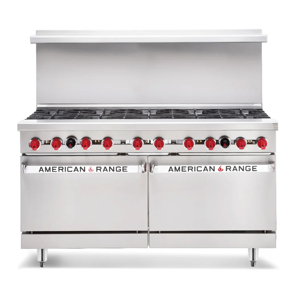 386-AR36G4BCLSBRNG 60" 4 Burner Gas Range w/ Griddle & Convection Oven & Storage Bas...