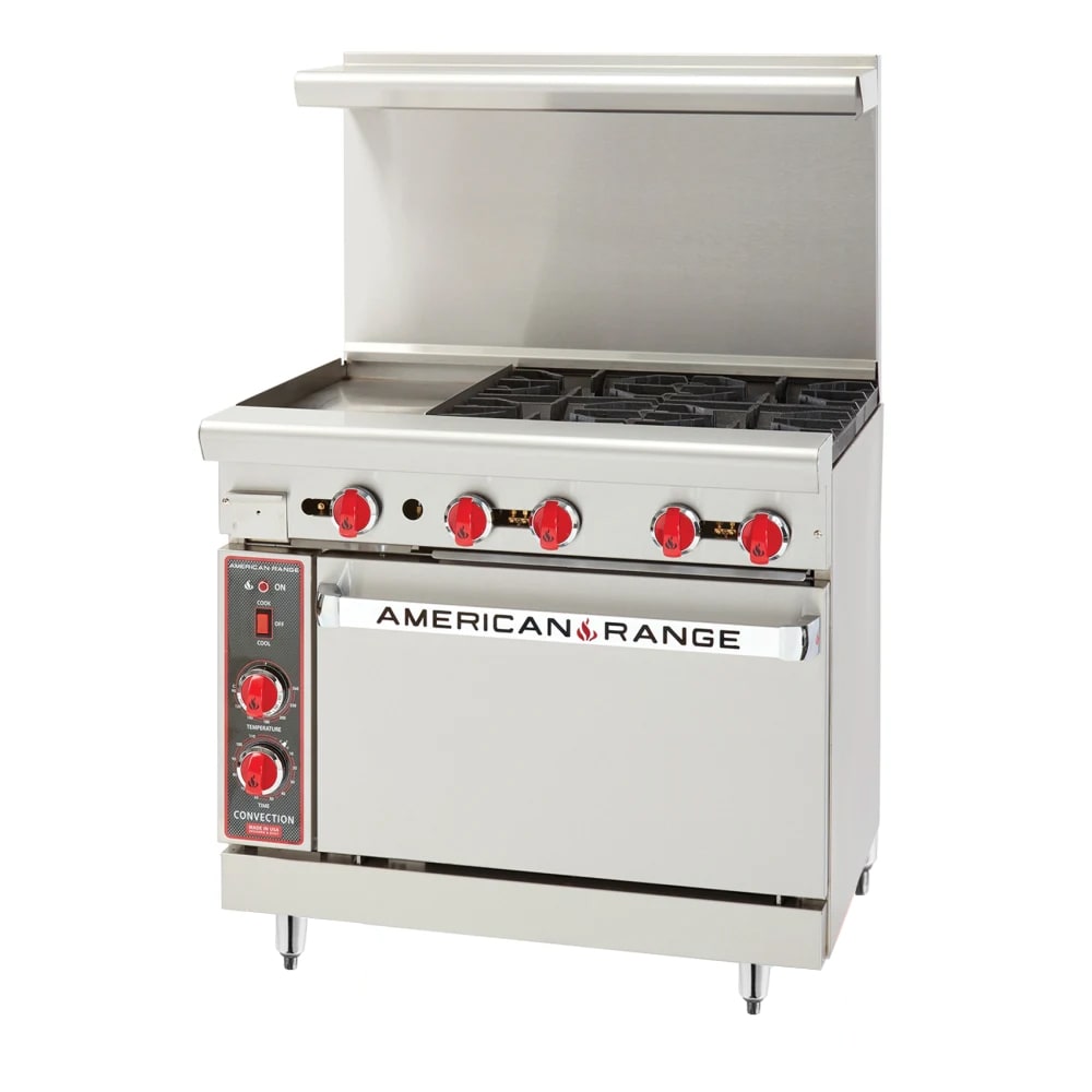 386-ARGF6NG 36" 6 Burner Gas Range w/ Standard Oven, Natural Gas