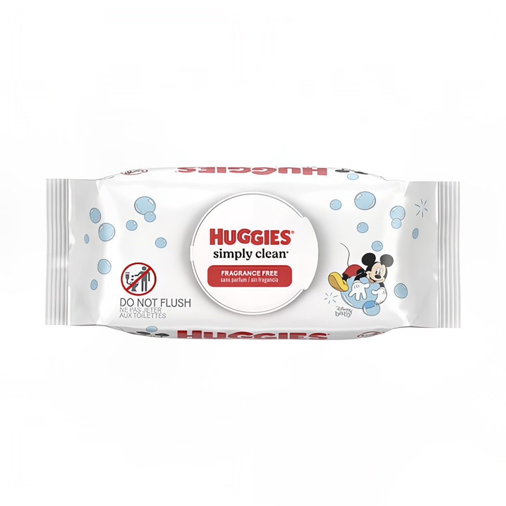 666-711000 Huggies® Baby Wipes - 7" x 6", Unscented, Alcohol Free