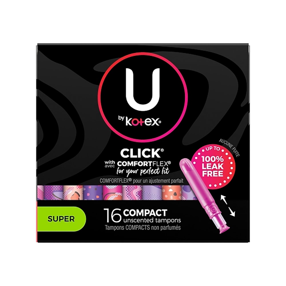 666-726019 U by Kotex® Tampons w/ Plastic Applicator - Super, Unscented