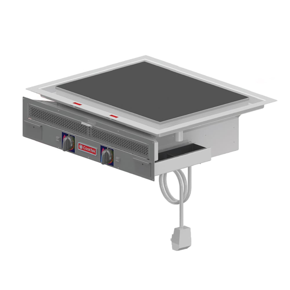 084-68110208 36" Drop In Induction Plancha w/ Chrome Plate, 380-415v/3ph