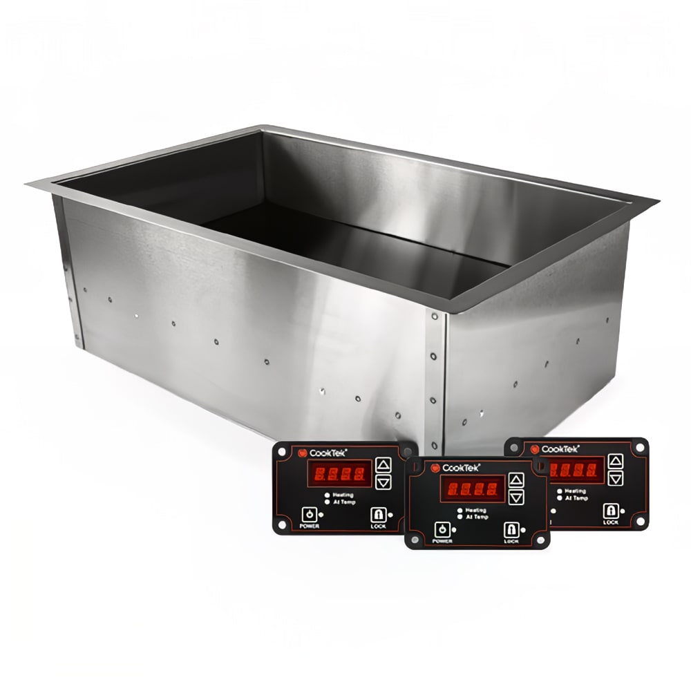 CookTek IHW061-36 Drop-In Hot Food Well w/ (1) Full Size Pan Capacity, 100 125v/1ph
