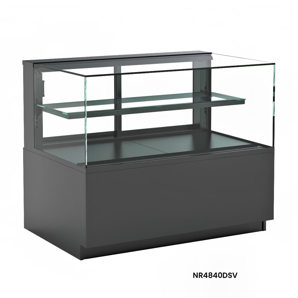Structural Concepts NR4840DSV 47 3/4" Full Service Ambient Bakery Case w/ Straight Glass - (2) Levels