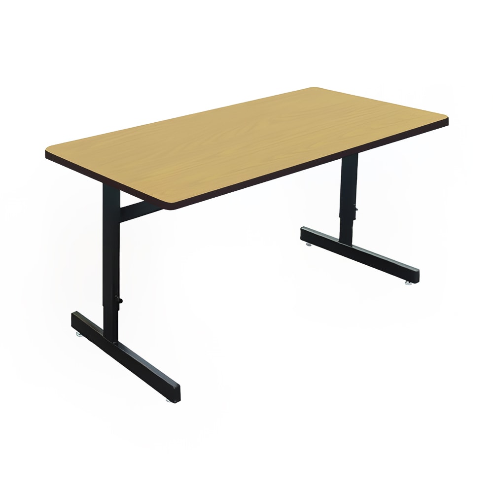 228-CSA246016 Desk Height Work Station, 1 1/4" Top, Adjust to 29", 60" x 24",...