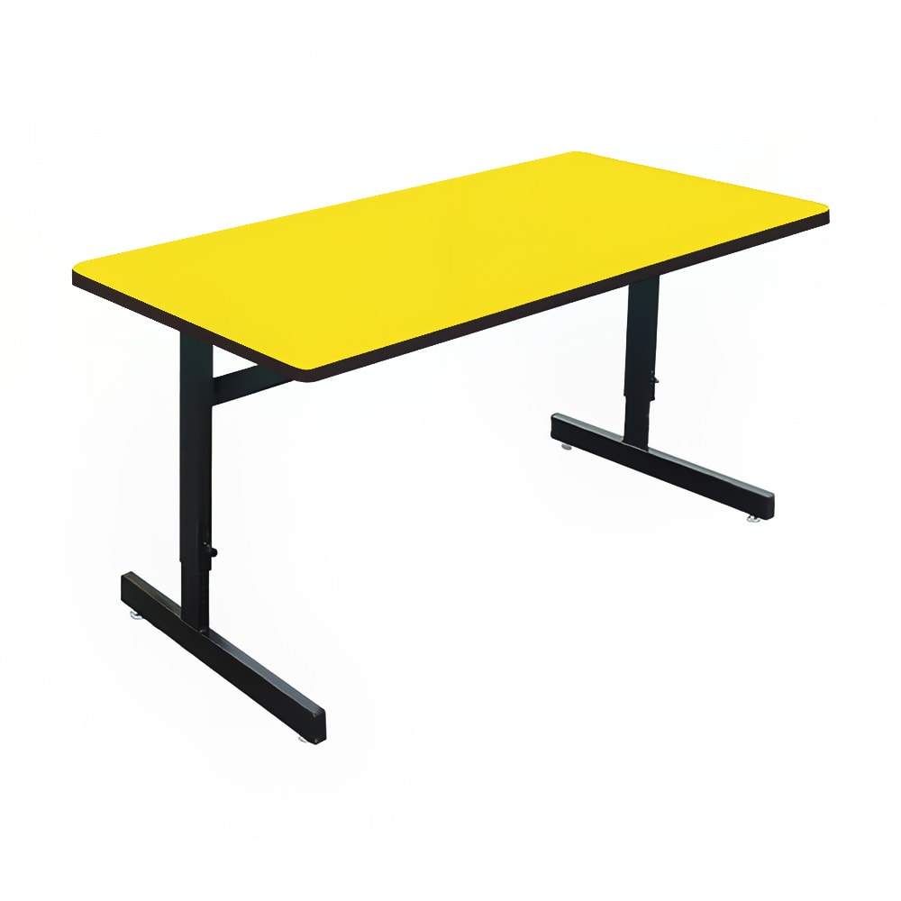 228-CSA247238 Desk Height Work Station, 1 1/4" Top, Adjust to 29", 72" x 24",...