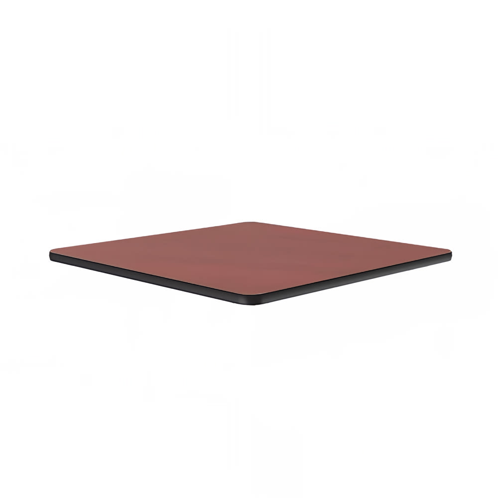 228-CT36S21 36" Square Cafe Breakroom Table Top, 1 1/4" High Pressure, Cherry