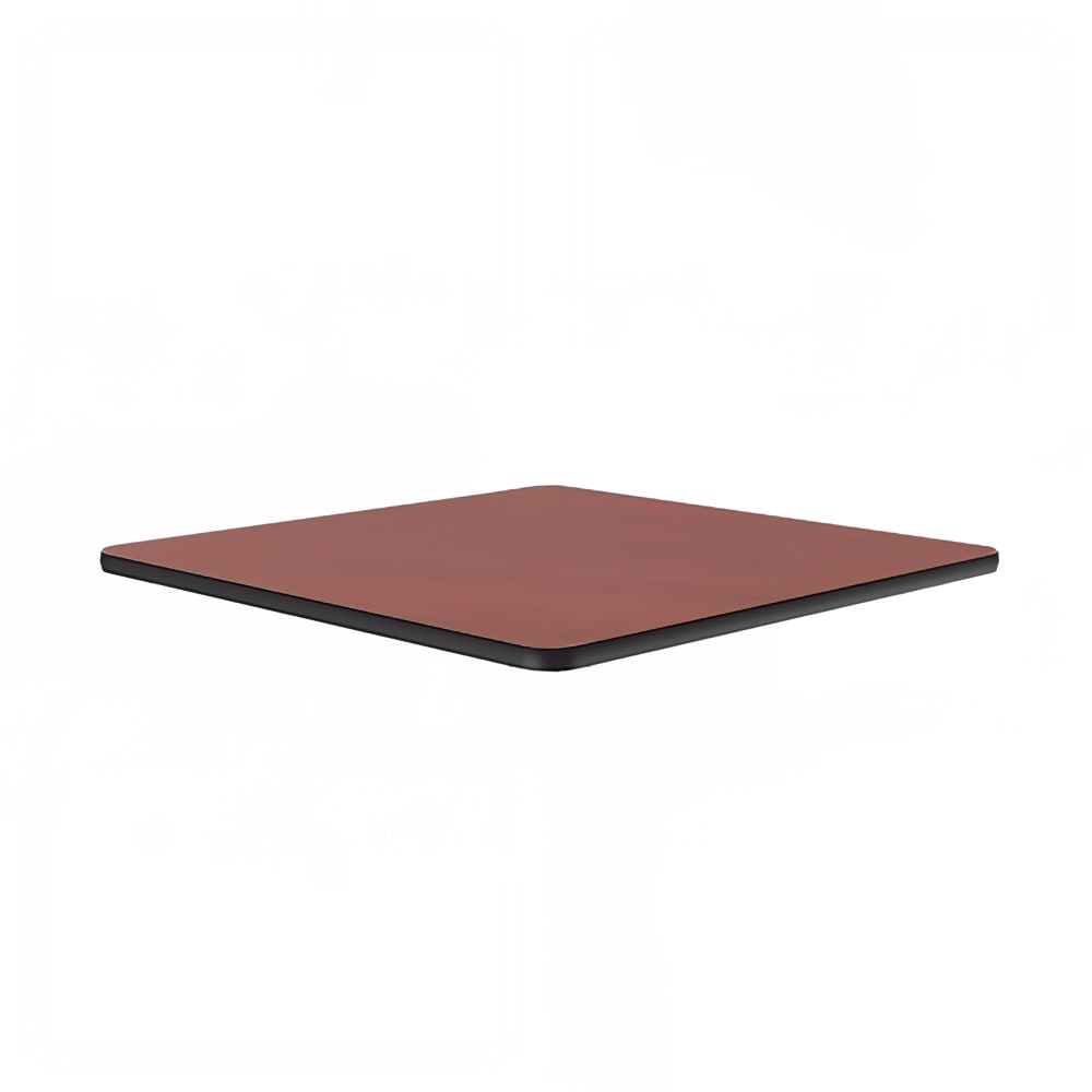 228-CT24S21 24" Square Cafe Breakroom Table Top, 1 1/4" High Pressure, Cherry