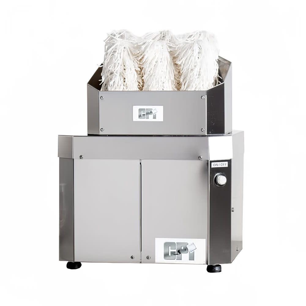 CPI GP8 8 Brush Stemware Dryer/Polisher (400) Glasses/hr, Stainless, 110v