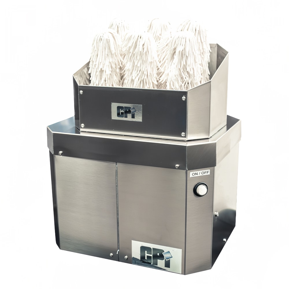 CPI GP8 8 Brush Stemware Dryer/Polisher (400) Glasses/hr, Stainless, 110v