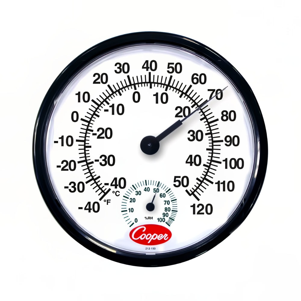 255-2121508 Wall Dial Thermometer, -40 To 120 Degrees F