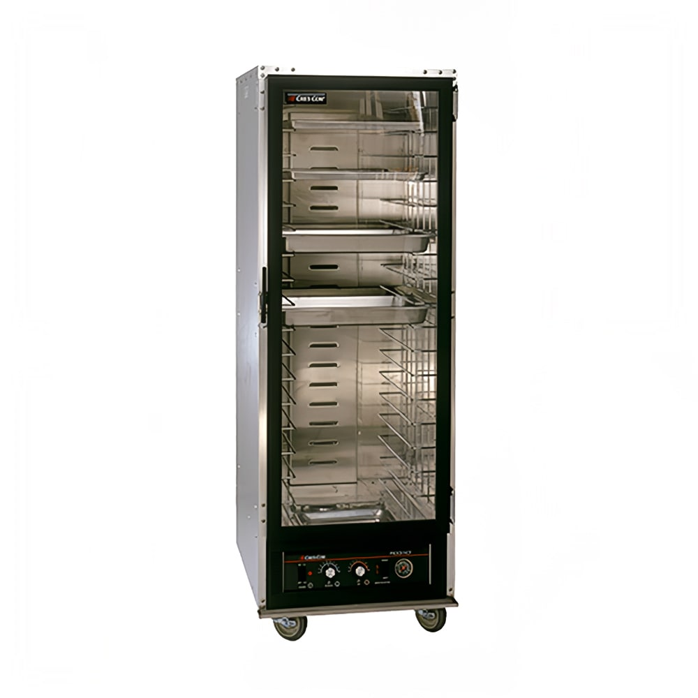 546-121PH1818D120 Full Height Non-Insulated Mobile Heated Cabinet w/ (18) Pan Capacity, 120v