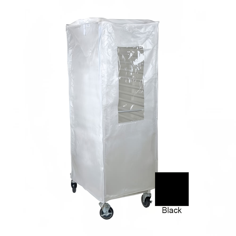 583-SUPRO14BK Rack Cover w/ Clear PVC Window, Black