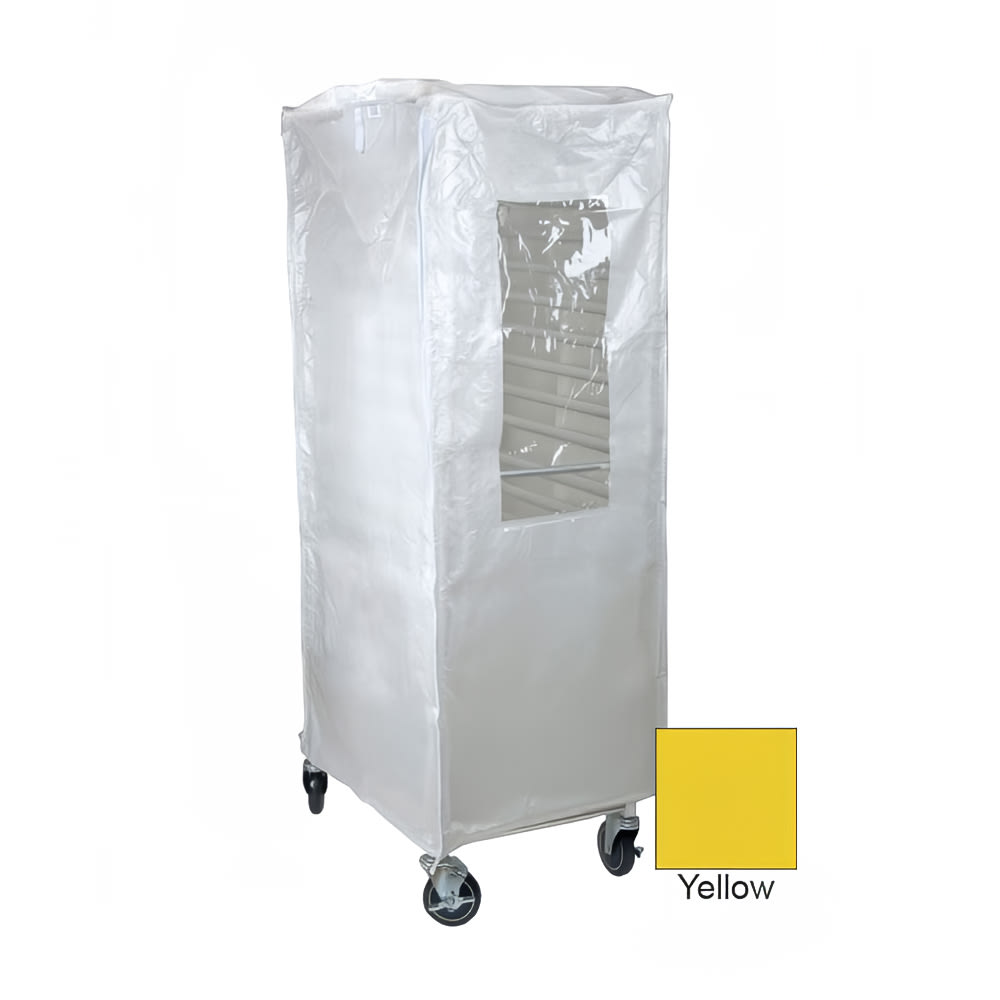 583-SUPRO14Y Rack Cover w/ Clear PVC Window, Yellow