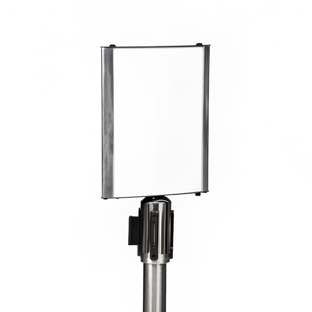 202-5547 Sign Holder For Crowd Control Stanchion, Aluminum Frame