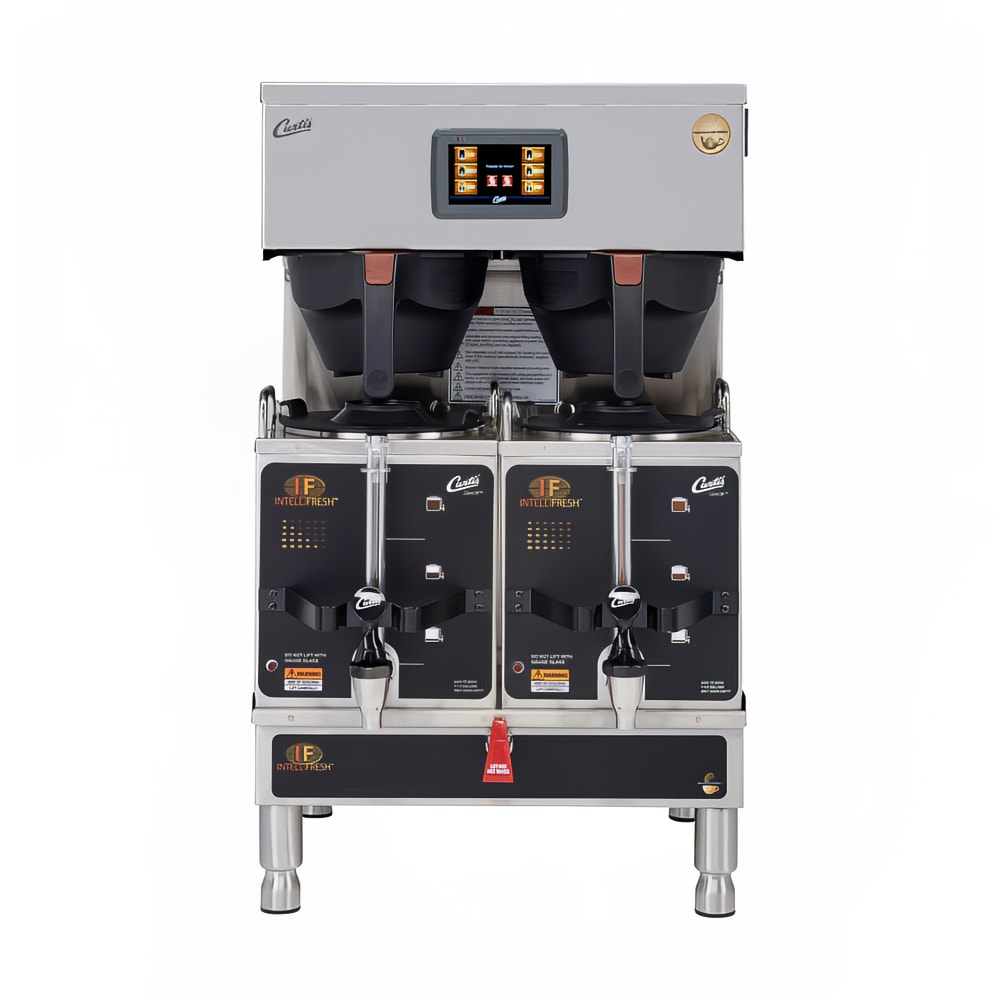 965-G4GEMTIF10A1000 Automatic Twin Satellite Coffee Brewer w/ 1 1/2 gal Capacity & Dispenser,...