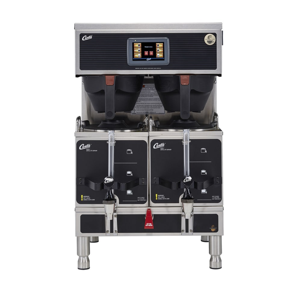 965-G4GEMT10A1000 Automatic Twin Satellite Coffee Brewer w/ 1 1/2 gal Capacity & Dispenser, 2...