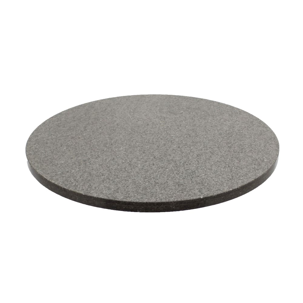 628-Q40548RD 48" Round Quartz Table Top - Indoor/Outdoor, Storm Gray