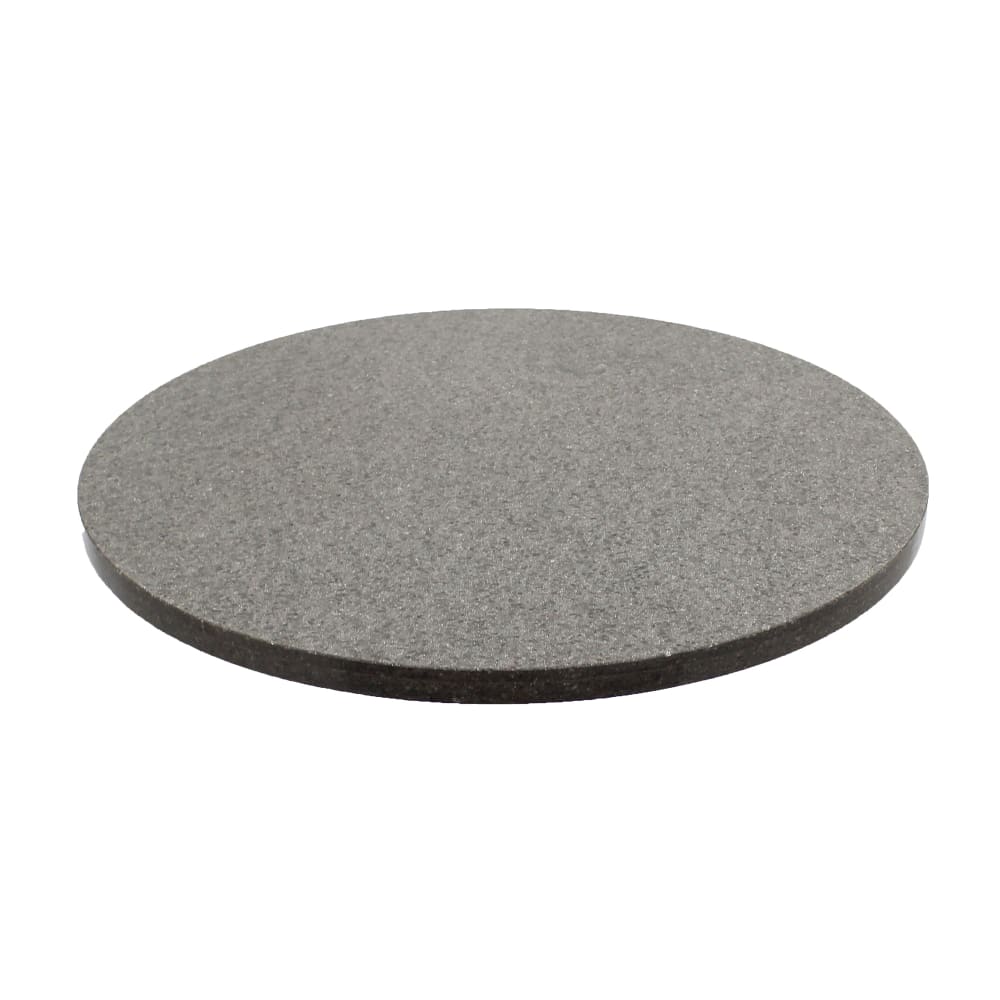 628-Q40554RD 54" Round Quartz Table Top - Indoor/Outdoor, Storm Gray