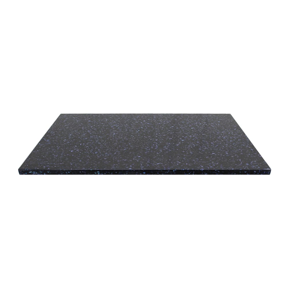 628-Q40930X42 30" x 42" Rectangular Quartz Table Top - Indoor/Outdoor, Blue Galaxy