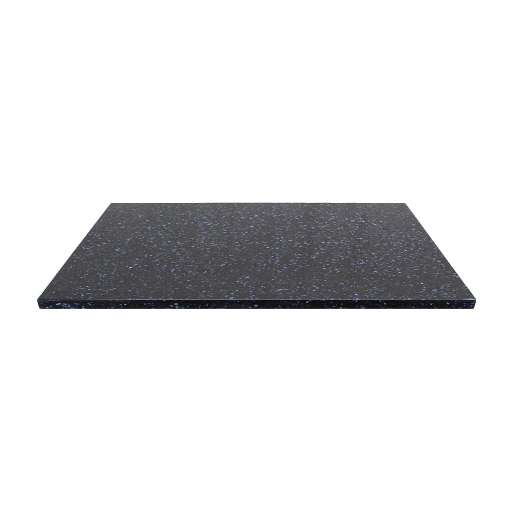 628-Q40930X60 30" x 60" Rectangular Quartz Table Top - Indoor/Outdoor, Blue Galaxy