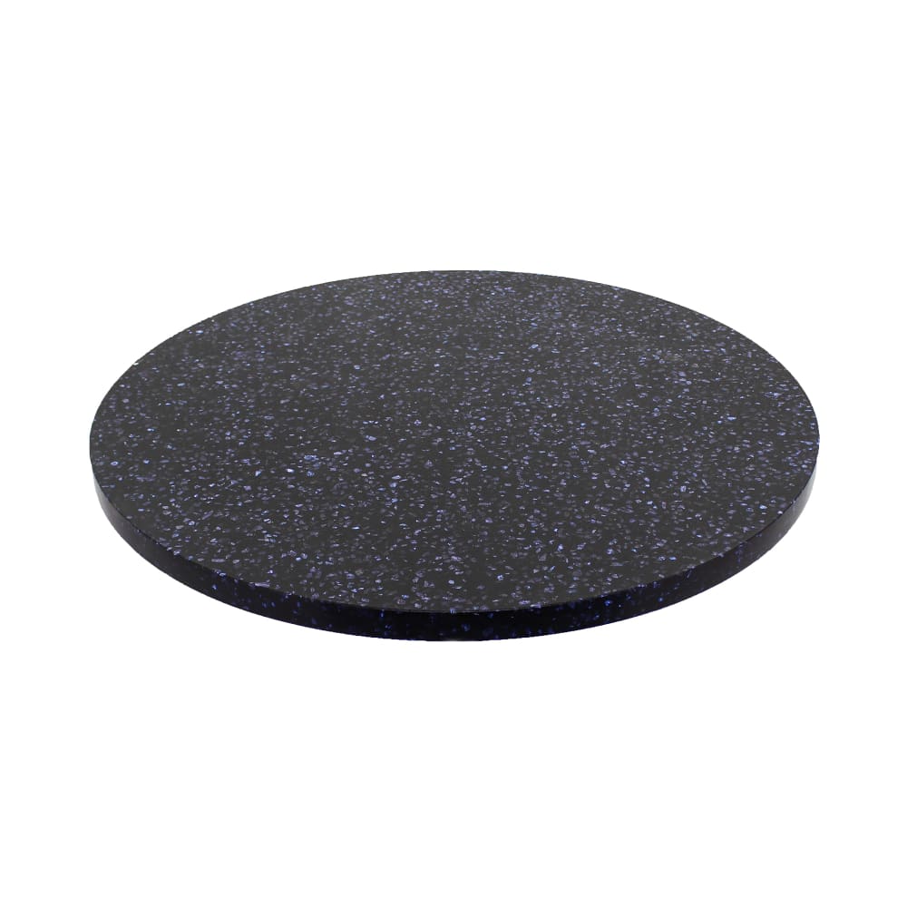 628-Q40936RD 36" Round Quartz Table Top - Indoor/Outdoor, Blue Galaxy