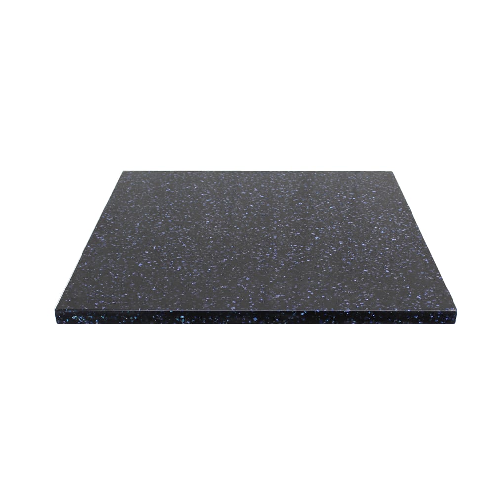 628-Q40936X36 36" Square Quartz Table Top - Indoor/Outdoor, Blue Galaxy