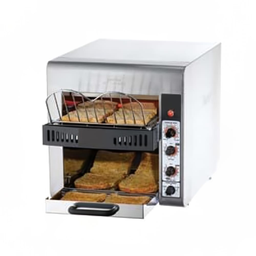 DoughXpress DXP-CT300 Conveyor Toaster - 360 Slices/hr w/ 9 4/5" Belt, 220v/1ph