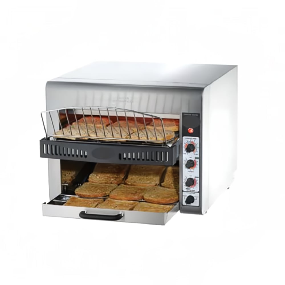DoughXpress DXP-CT450 Conveyor Toaster - 500 Slices/hr w/ 11 4/5" Belt, 220v/1ph