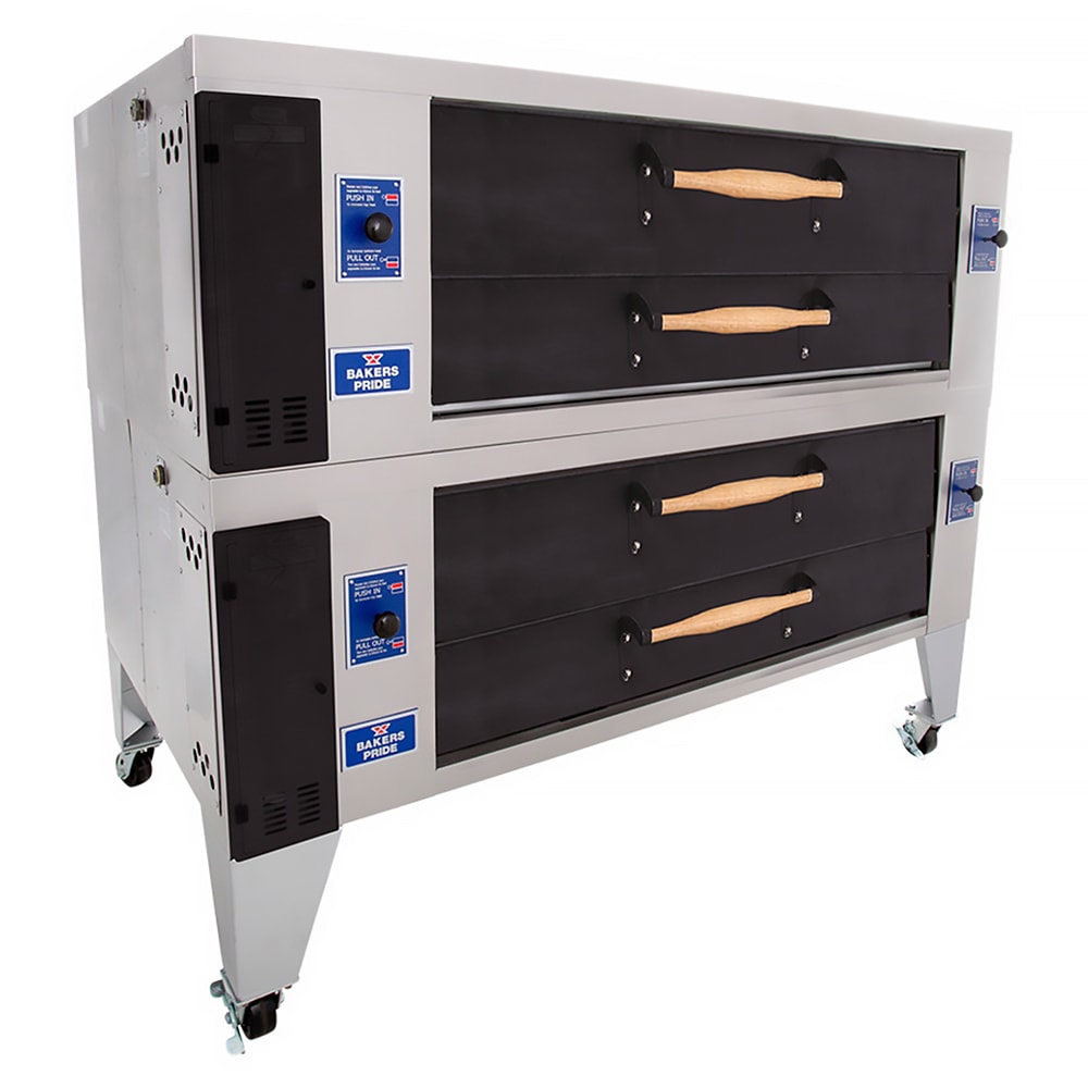 455-Y602DSPNG Super Deck Floor Model Double Multi-Purpose Deck Oven - Natural Gas