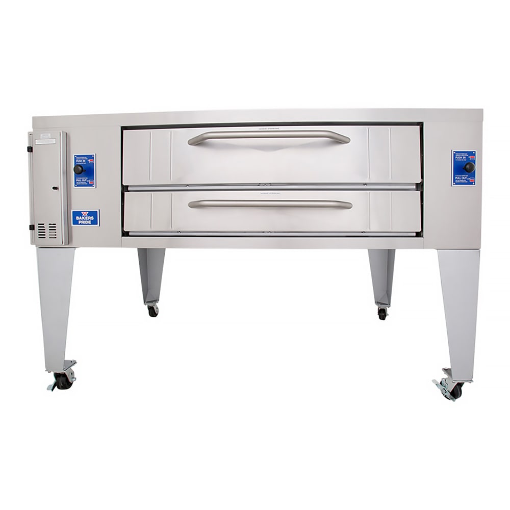 455-Y800BLNG Super Deck Floor Model Single Pizza Deck Oven - Natural Gas