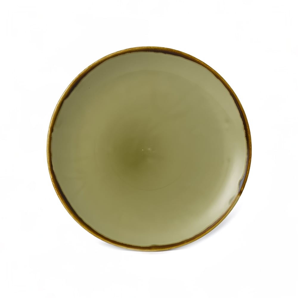 245-HG288 11 1/4" Round Harvest Plate - Ceramic, Green