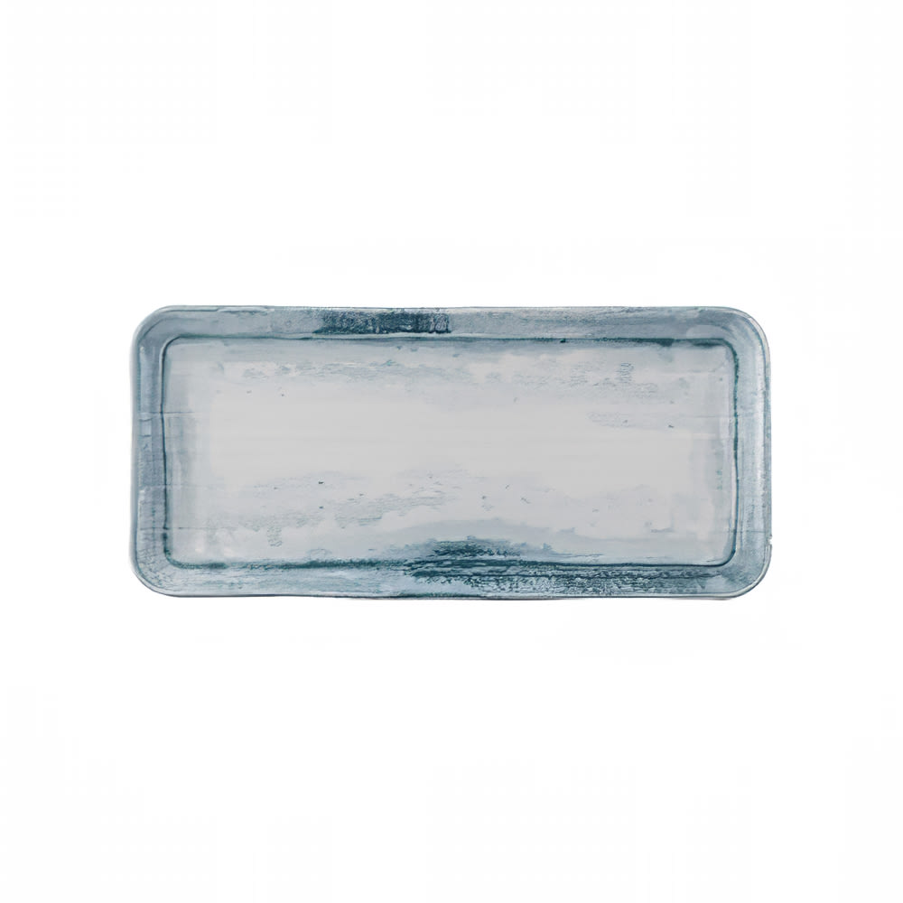 450-FN497 Rectangular Maker's Finca Plate - 13 5/8" x 6 1/4", Ceramic, Limestone